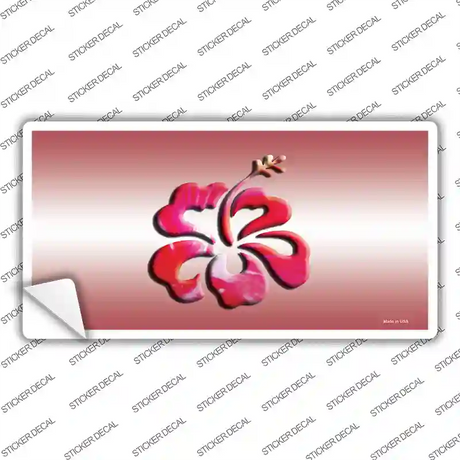 Hibiscus Flower Novelty Sticker Decal