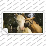 Horses Sweet On Each Other Novelty Sticker Decal