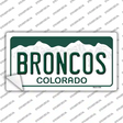 Broncos Colorado State Novelty Sticker Decal