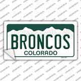 Broncos Colorado State Novelty Sticker Decal