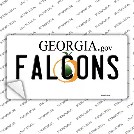 Falcons Georgia State Novelty Sticker Decal
