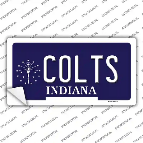 Colts Indiana Background Novelty Sticker Decal