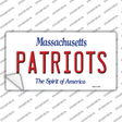 Patriots Massachusetts State Novelty Sticker Decal