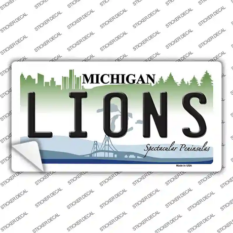Lions Michigan State Novelty Sticker Decal
