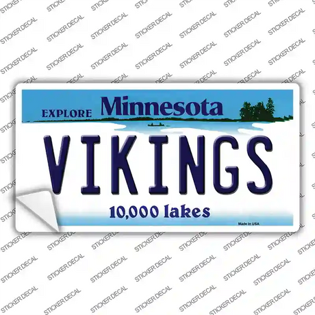 Vikings Minnesota State Novelty Sticker Decal