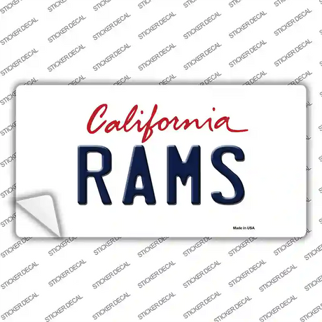 Rams California State Novelty Sticker Decal