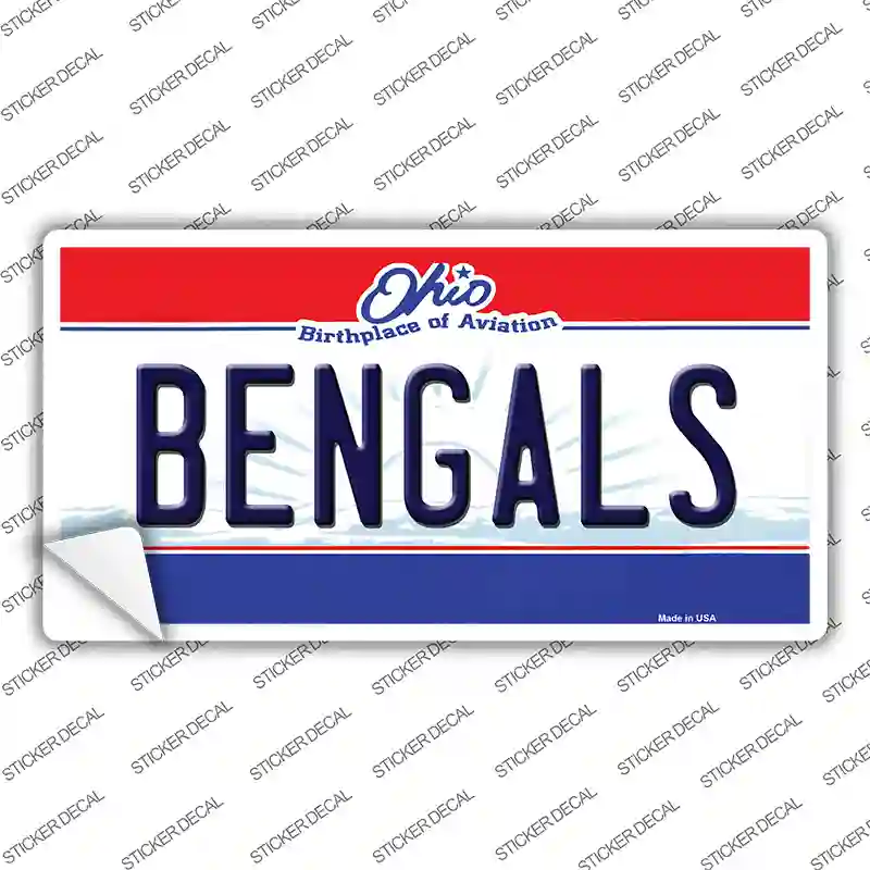 Bengals Ohio State Novelty Sticker Decal