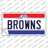 Browns Ohio State Novelty Novelty Sticker Decal