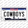 Cowboys Texas State Novelty Sticker Decal