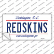 Redskins Washington State Novelty Sticker Decal