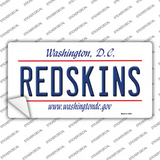 Redskins Washington State Novelty Sticker Decal