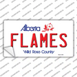 Flames Alberta Canada Province Novelty Sticker Decal