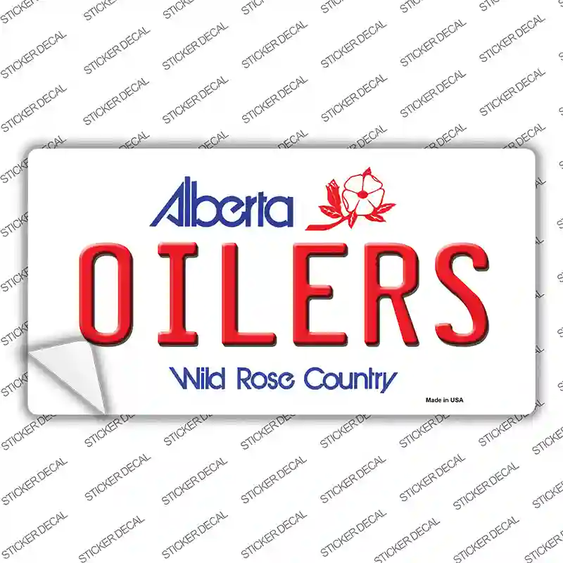 Oilers Alberta Canada Province Novelty Sticker Decal