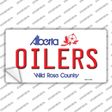 Oilers Alberta Canada Province Novelty Sticker Decal