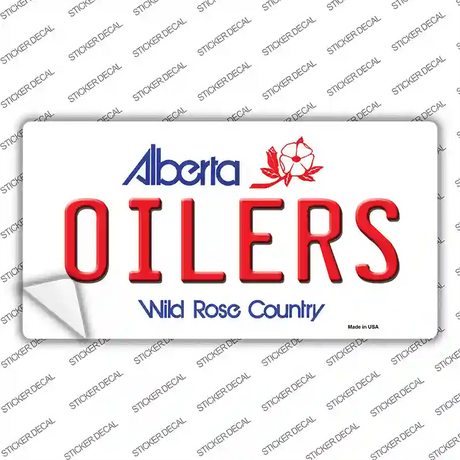 Oilers Alberta Canada Province Novelty Sticker Decal