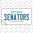Senators Ontario Canada Province Novelty Sticker Decal