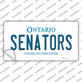 Senators Ontario Canada Province Novelty Sticker Decal