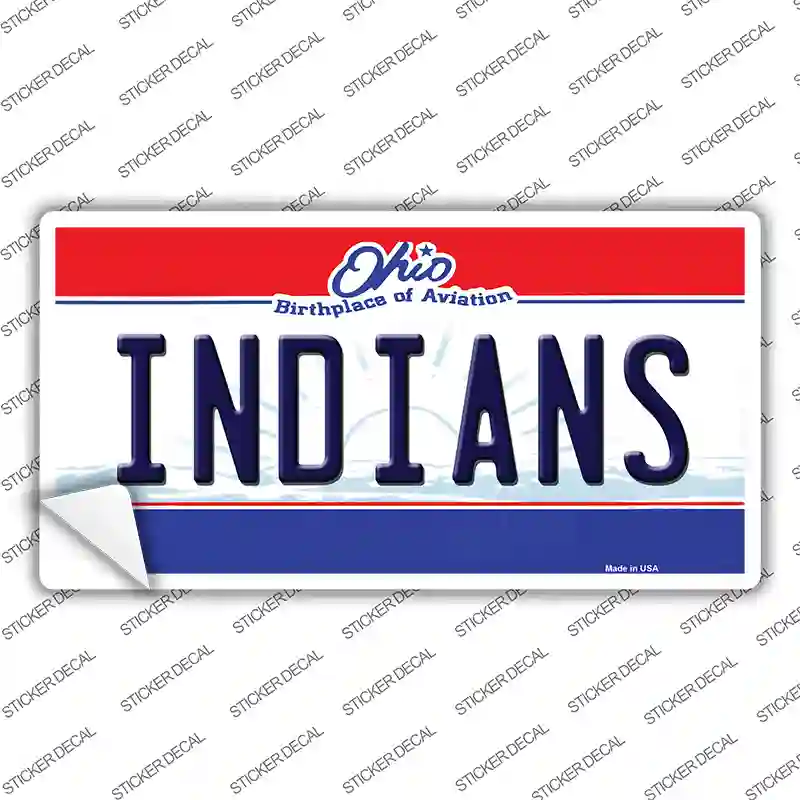 Indians Ohio State Novelty Sticker Decal