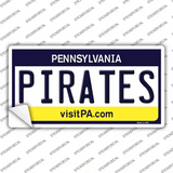 Pirates Pennsylvania State Novelty Sticker Decal