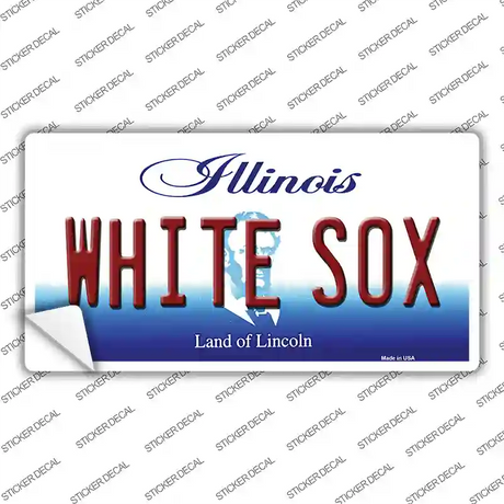 Whitesox Illinois State Novelty Sticker Decal