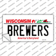 Brewers Wisconsin State Novelty Sticker Decal