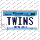 Twins Minnesota State Novelty Sticker Decal