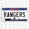 Rangers Texas State Novelty Sticker Decal