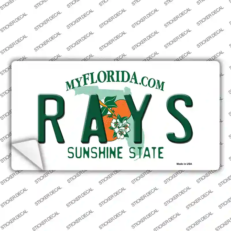 Rays Florida State Novelty Sticker Decal