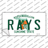 Rays Florida State Novelty Sticker Decal
