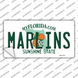 Marlins Florida State Novelty Sticker Decal