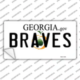 Braves Georgia State Novelty Sticker Decal