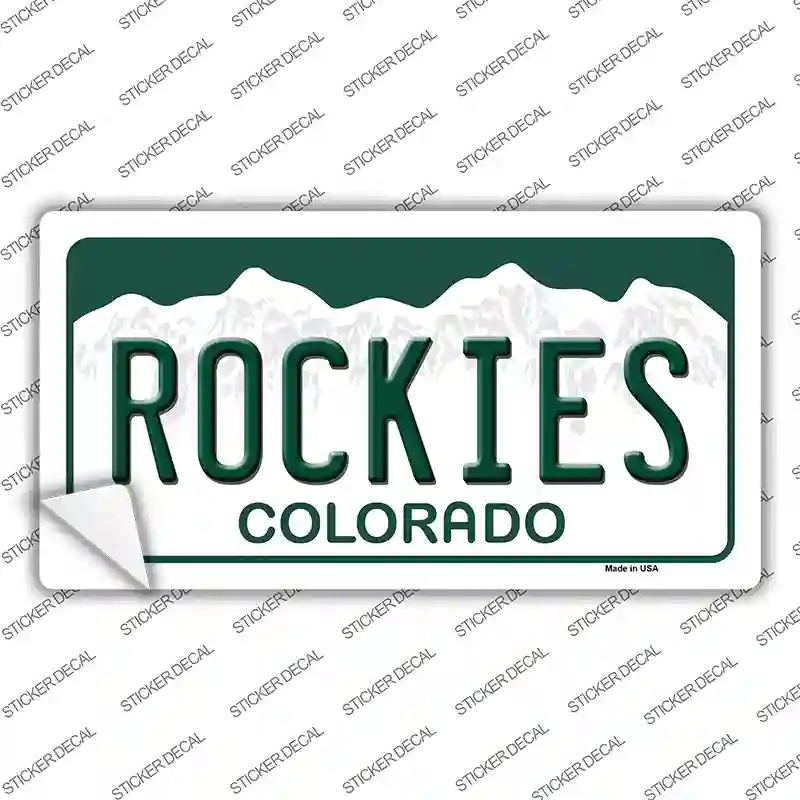 Rockies Colorado State Novelty Sticker Decal