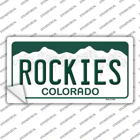 Rockies Colorado State Novelty Sticker Decal