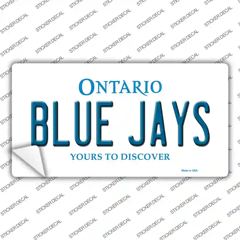Blue Jays Toronto Canada Province Novelty Sticker Decal