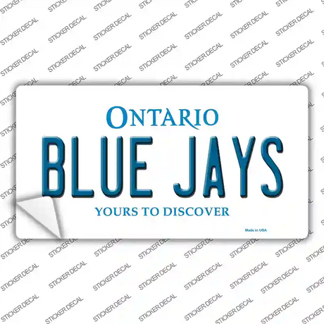 Blue Jays Toronto Canada Province Novelty Sticker Decal