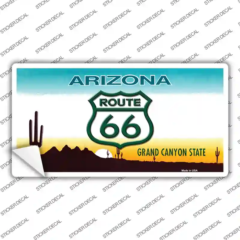 Route 66 Shield Arizona Novelty Sticker Decal