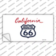 Route 66 Shield California Novelty Sticker Decal