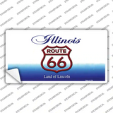 Route 66 Shield Illinois Novelty Sticker Decal