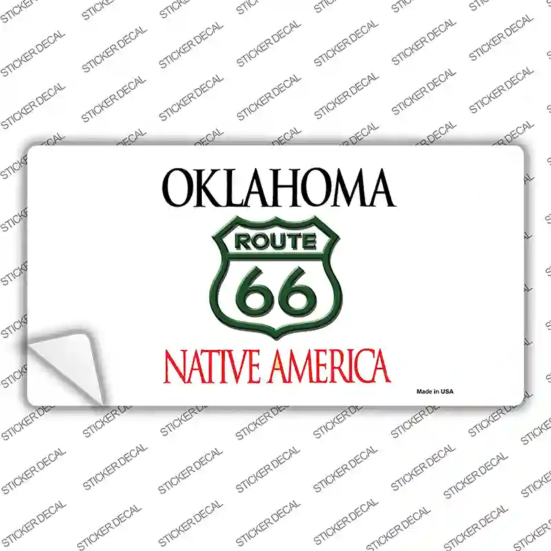 Route 66 Shield Oklahoma Novelty Sticker Decal