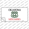 Route 66 Shield Oklahoma Novelty Sticker Decal