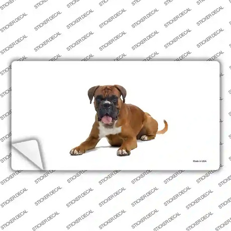 Boxer Dog Novelty Sticker Decal