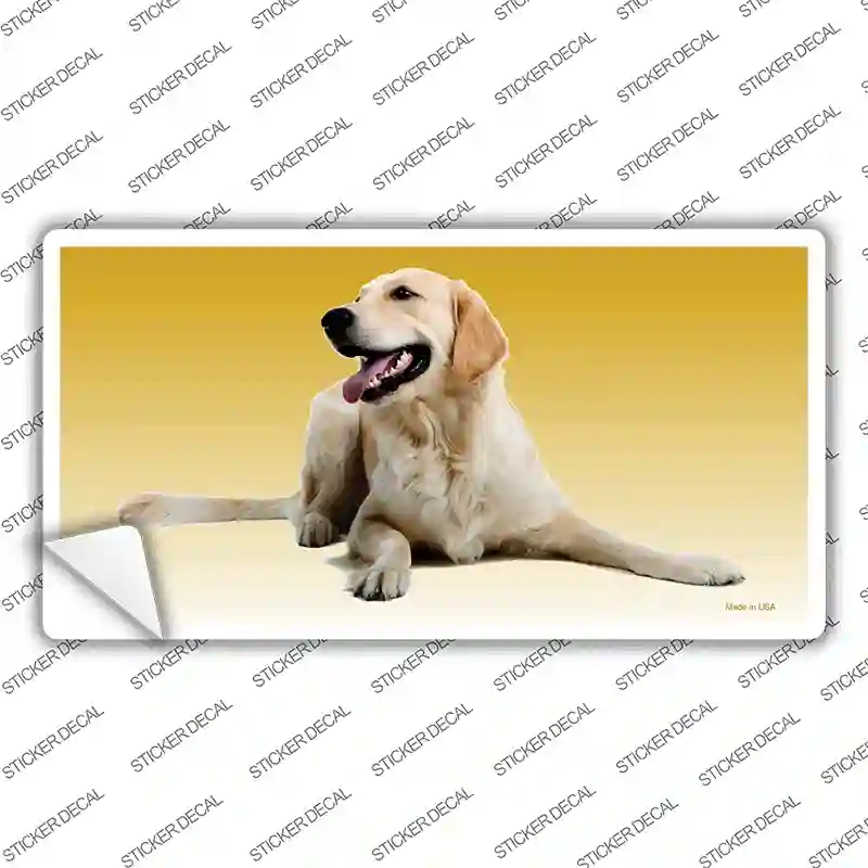 Golden Retriever Dog Novelty Sticker Decal
