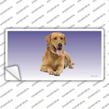 Yellow Labrador Retriever Dog Novelty Sticker Decal