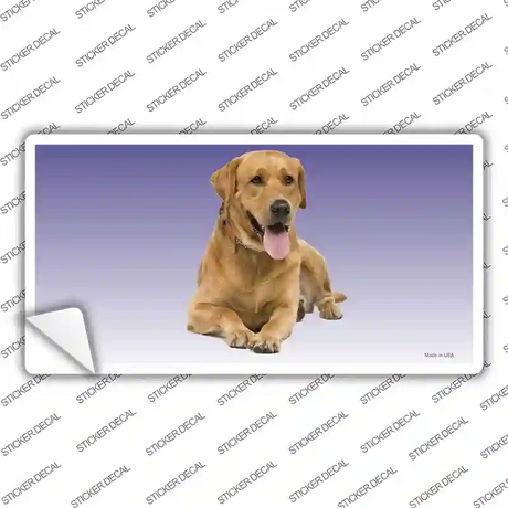 Yellow Labrador Retriever Dog Novelty Sticker Decal