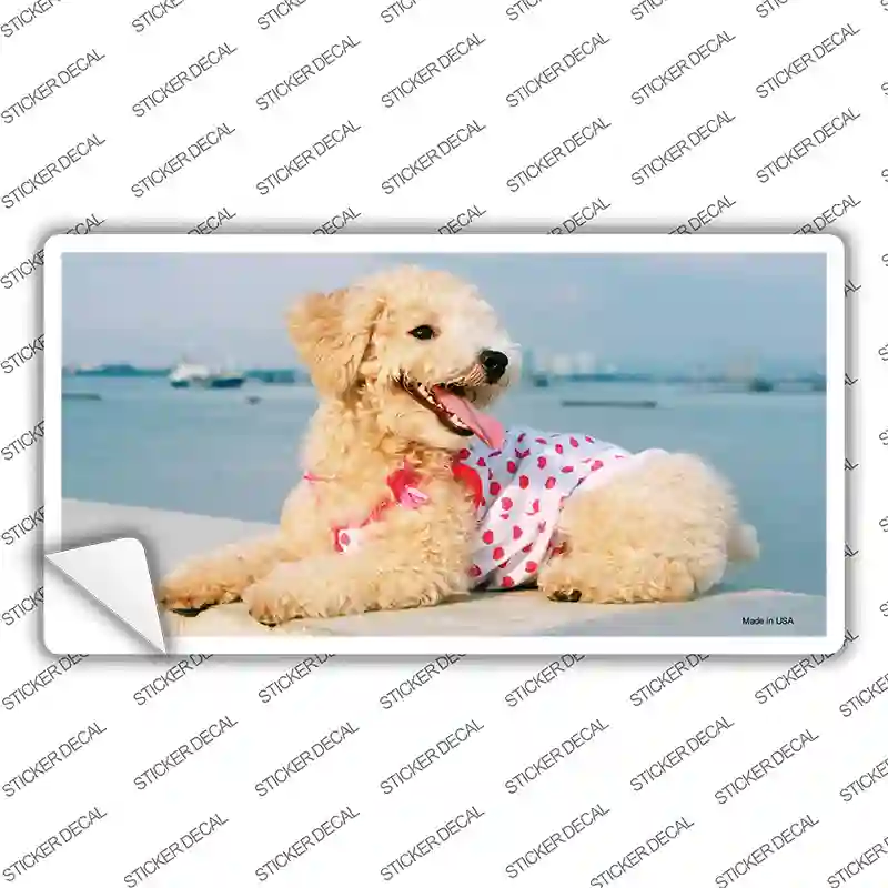 Poodle Dog Novelty Sticker Decal