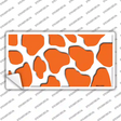 Orange White Giraffe Novelty Sticker Decal