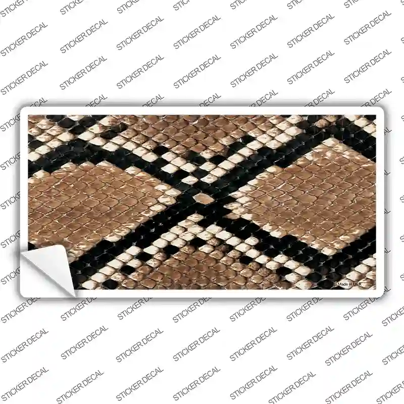 Snake Skin Novelty Sticker Decal
