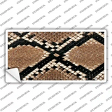 Snake Skin Novelty Sticker Decal