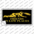 Miners Friends In Low Places Novelty Sticker Decal