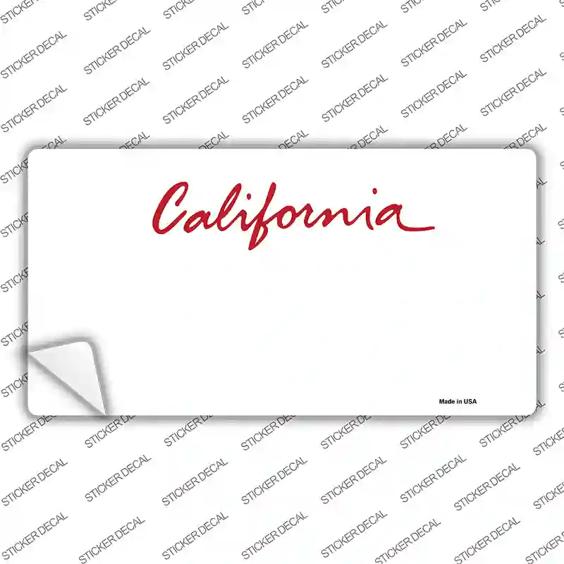 California State Background Novelty Sticker Decal